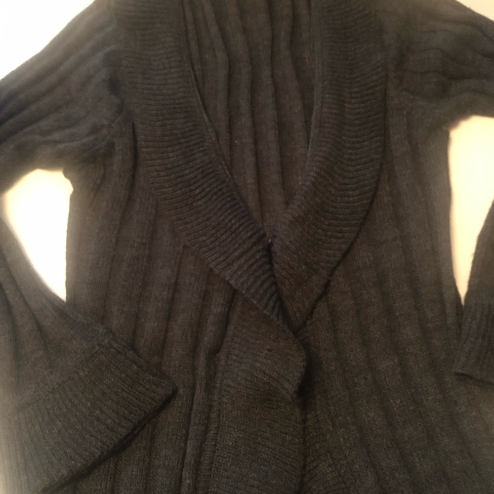 Gray Ruffle Sweater
